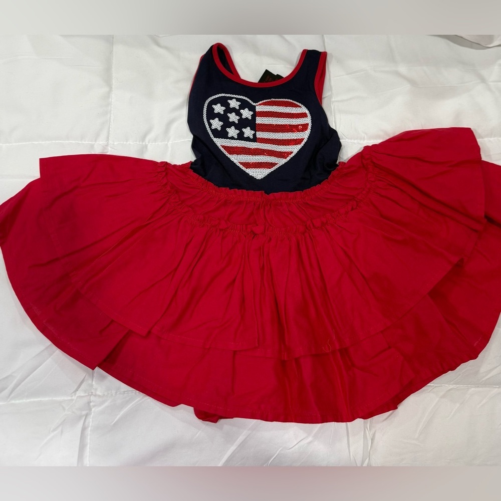 Cynthia Rowley Red and Blue Kids Dance Costume